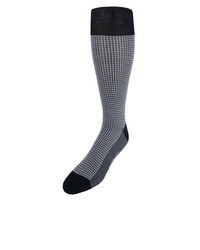 Chaussettes en pied-de-poule grises