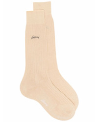 Chaussettes en tricot beiges
