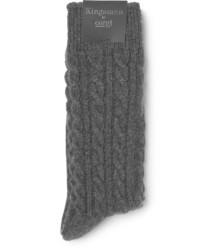 Chaussettes en tricot grises