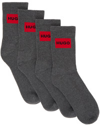 Chaussettes gris foncé Hugo