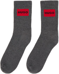 Chaussettes gris foncé Hugo