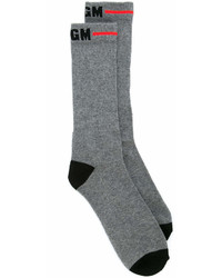 Chaussettes grises MSGM