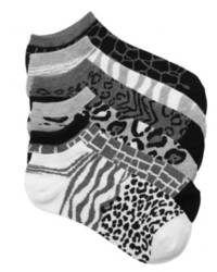 Chaussettes imprimées blanches et noires