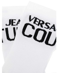 Chaussettes imprimées blanches et noires VERSACE JEANS COUTURE