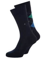 Chaussettes imprimées bleu marine Burlington