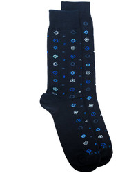 Chaussettes imprimées bleu marine Etro
