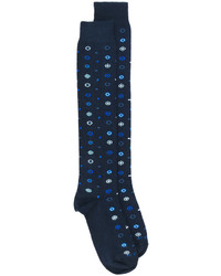 Chaussettes imprimées bleu marine Etro
