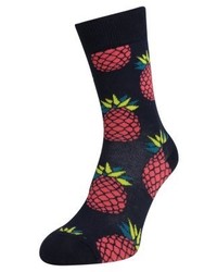 Chaussettes imprimées bleu marine Happy Socks