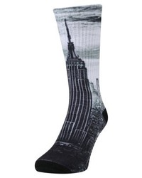 Chaussettes imprimées bleu marine HUF