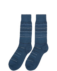 Chaussettes imprimées bleu marine Paul Smith