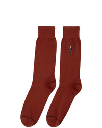 Chaussettes imprimées bordeaux Paul Smith