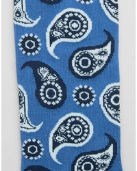 Chaussettes imprimées cachemire bleues Happy Socks