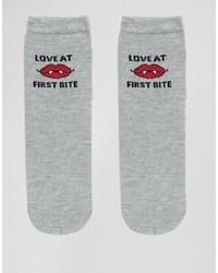 Chaussettes imprimées grises Asos