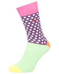 Chaussettes imprimées multicolores Unabux