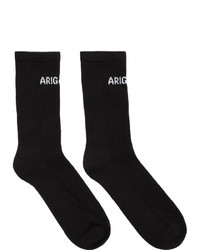 Chaussettes imprimées noires et blanches Axel Arigato