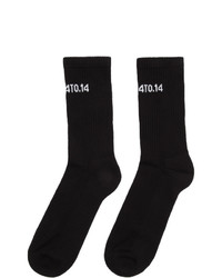 Chaussettes imprimées noires et blanches Axel Arigato