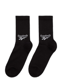 Chaussettes imprimées noires et blanches Reebok Classics