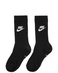 Chaussettes imprimées noires et blanches Nike