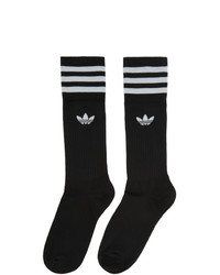 Chaussettes imprimées noires et blanches adidas Originals