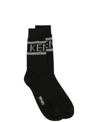 Chaussettes imprimées noires Kenzo