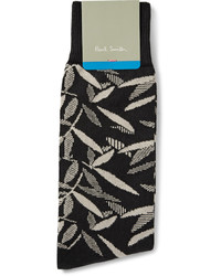 Chaussettes imprimées noires Paul Smith