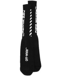 Chaussettes imprimées noires Off-White