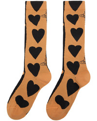 Chaussettes imprimées roses Vivienne Westwood