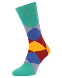 Chaussettes imprimées vert foncé Burlington