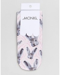 Chaussettes imprimées violet clair Monki