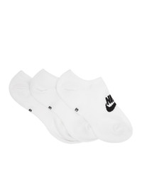 Chaussettes invisibles blanches et noires Nike
