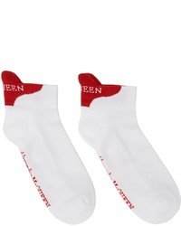 Chaussettes invisibles blanches Alexander McQueen
