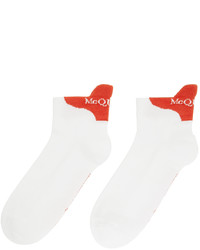 Chaussettes invisibles blanches Alexander McQueen