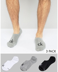 Chaussettes invisibles grises Calvin Klein
