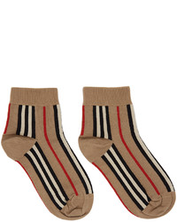 Chaussettes invisibles marron clair Burberry