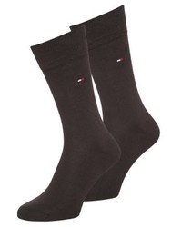 Chaussettes marron foncé Tommy Hilfiger