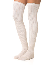 Chaussettes montantes blanches Free People
