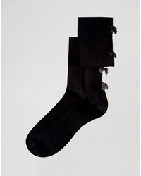 Chaussettes montantes noires Asos