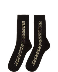 Chaussettes noir et doré Versace