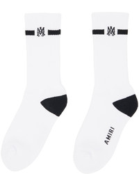 Chaussettes noires et blanches Amiri