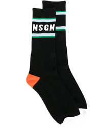 Chaussettes noires MSGM