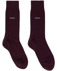 Chaussettes pourpre foncé BOSS