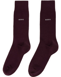 Chaussettes pourpre foncé BOSS