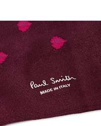 Chaussettes pourpre foncé Paul Smith