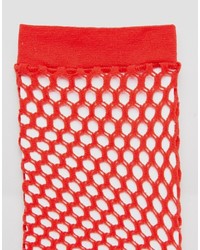 Chaussettes résille rouges Asos