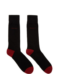Chaussettes rouge et noir BOSS