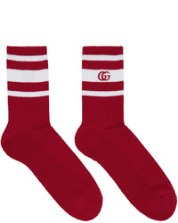 Chaussettes rouges Gucci, €86 | SSENSE 