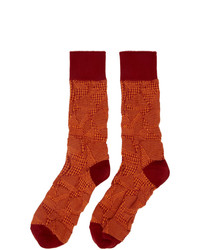 Chaussettes rouges Issey Miyake Men