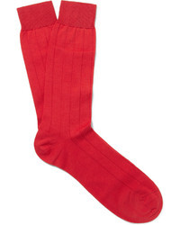 Chaussettes rouges Pantherella