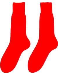 Chaussettes rouges Raf Simons
