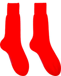 Chaussettes rouges Raf Simons
